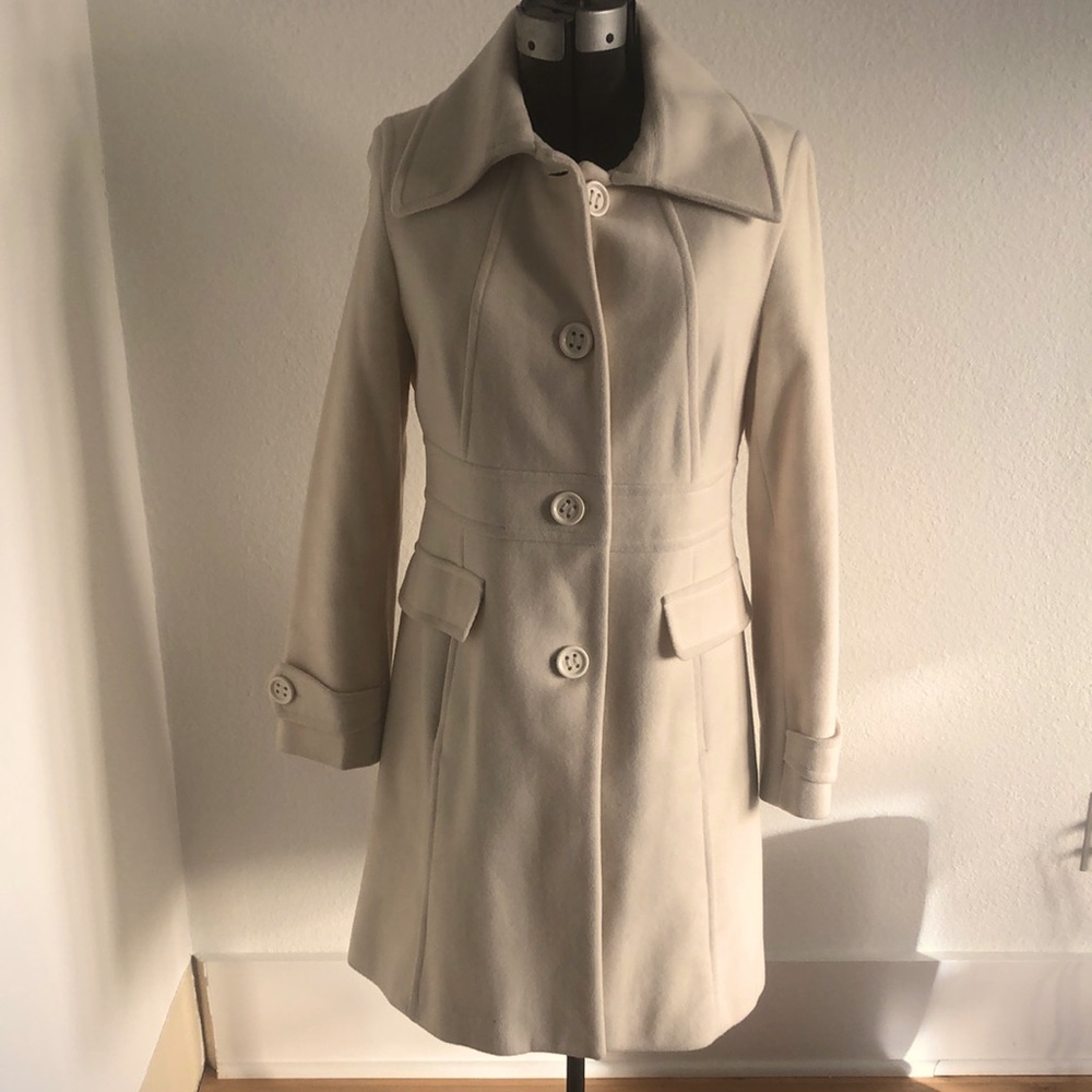 Cream Kenneth Cole Reaction Peacoat
